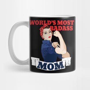 Mothers day, World's Most Badass MOM Mug